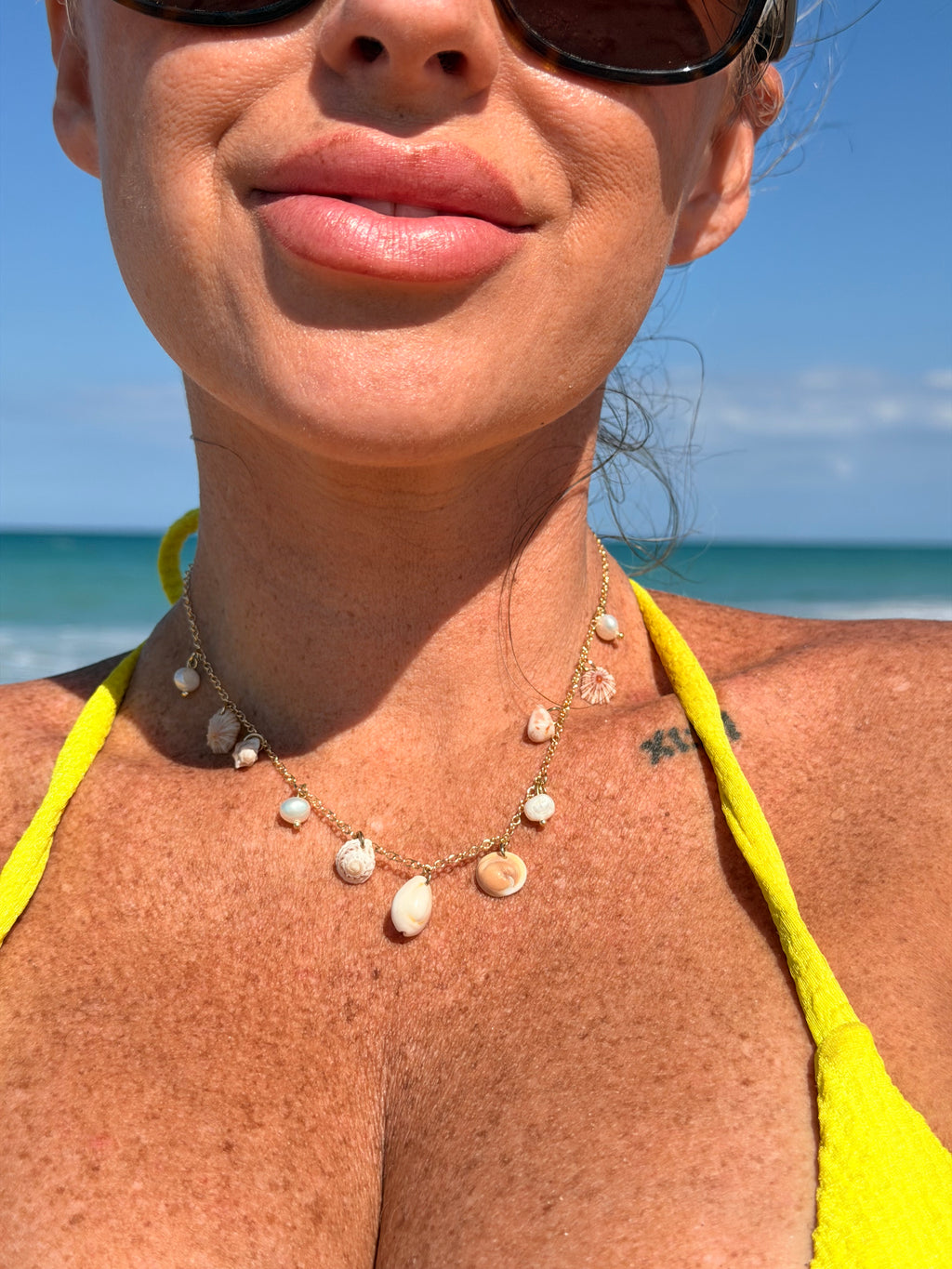 Laurel - Shell And Pearl Necklace - Coastal Beach Ocean Jewelry