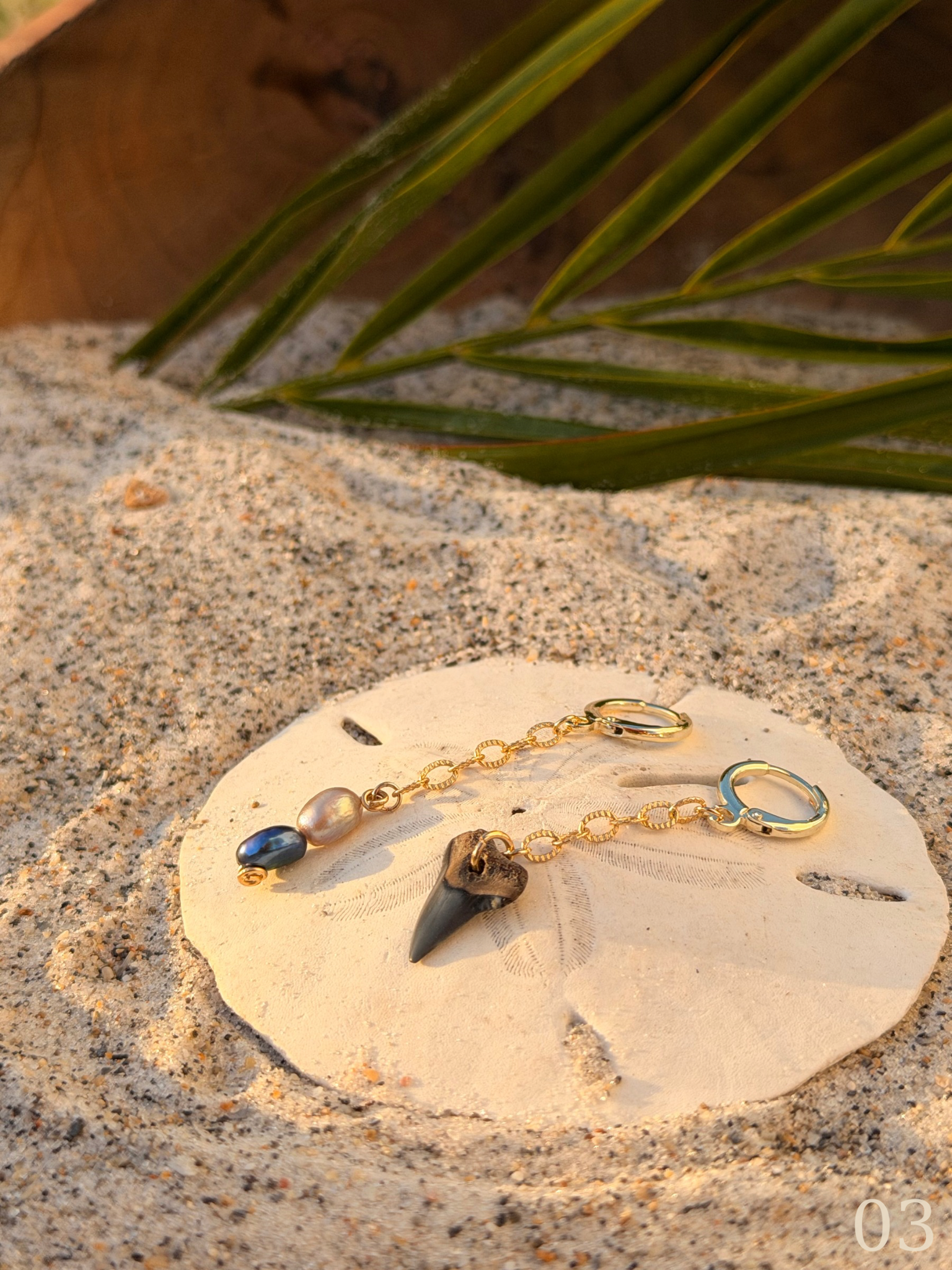 Nami Ocean Muse– Shell, Pearl And Shark Tooth Earrings