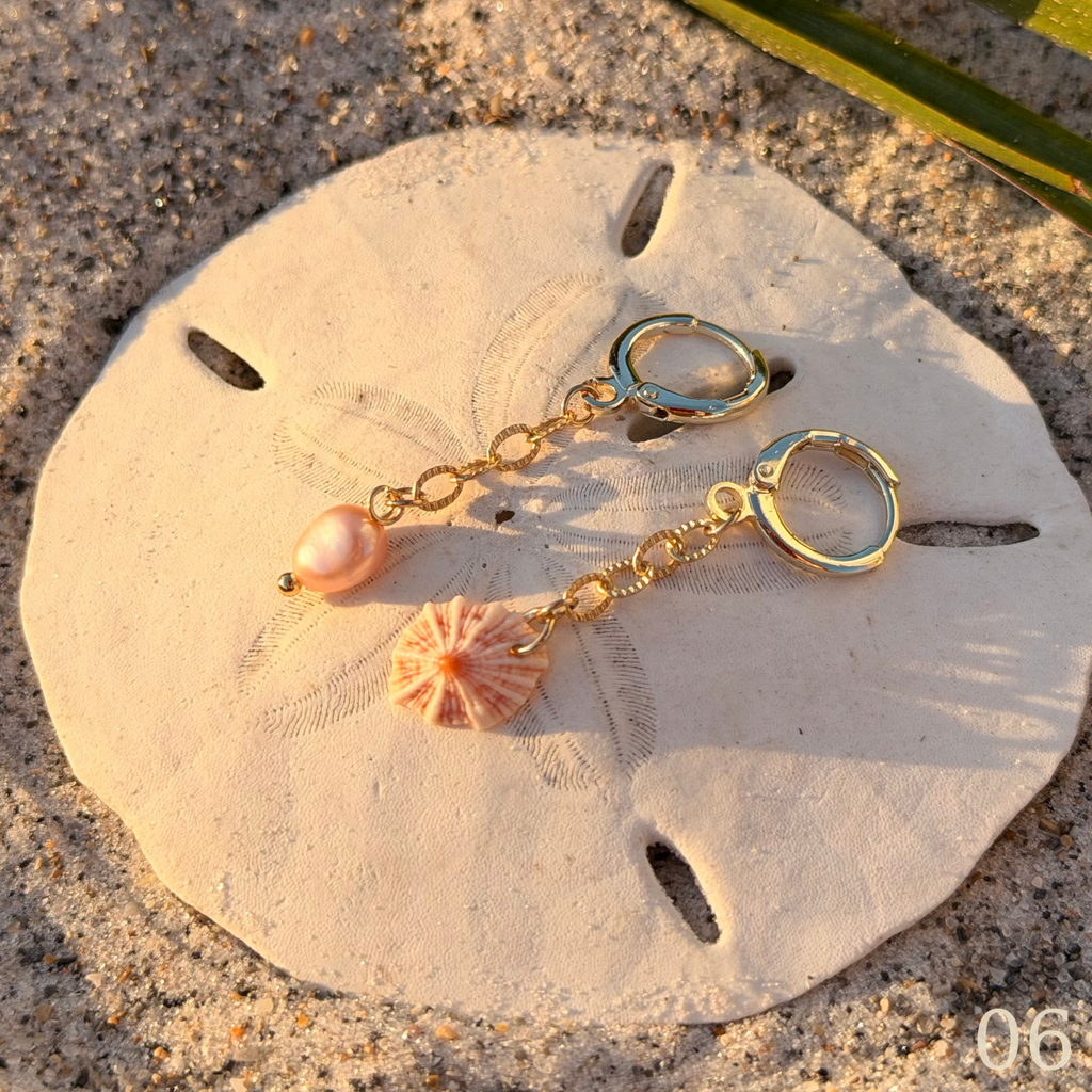 Nami Earrings – Minimal Coastal Ocean Dainty Hoops