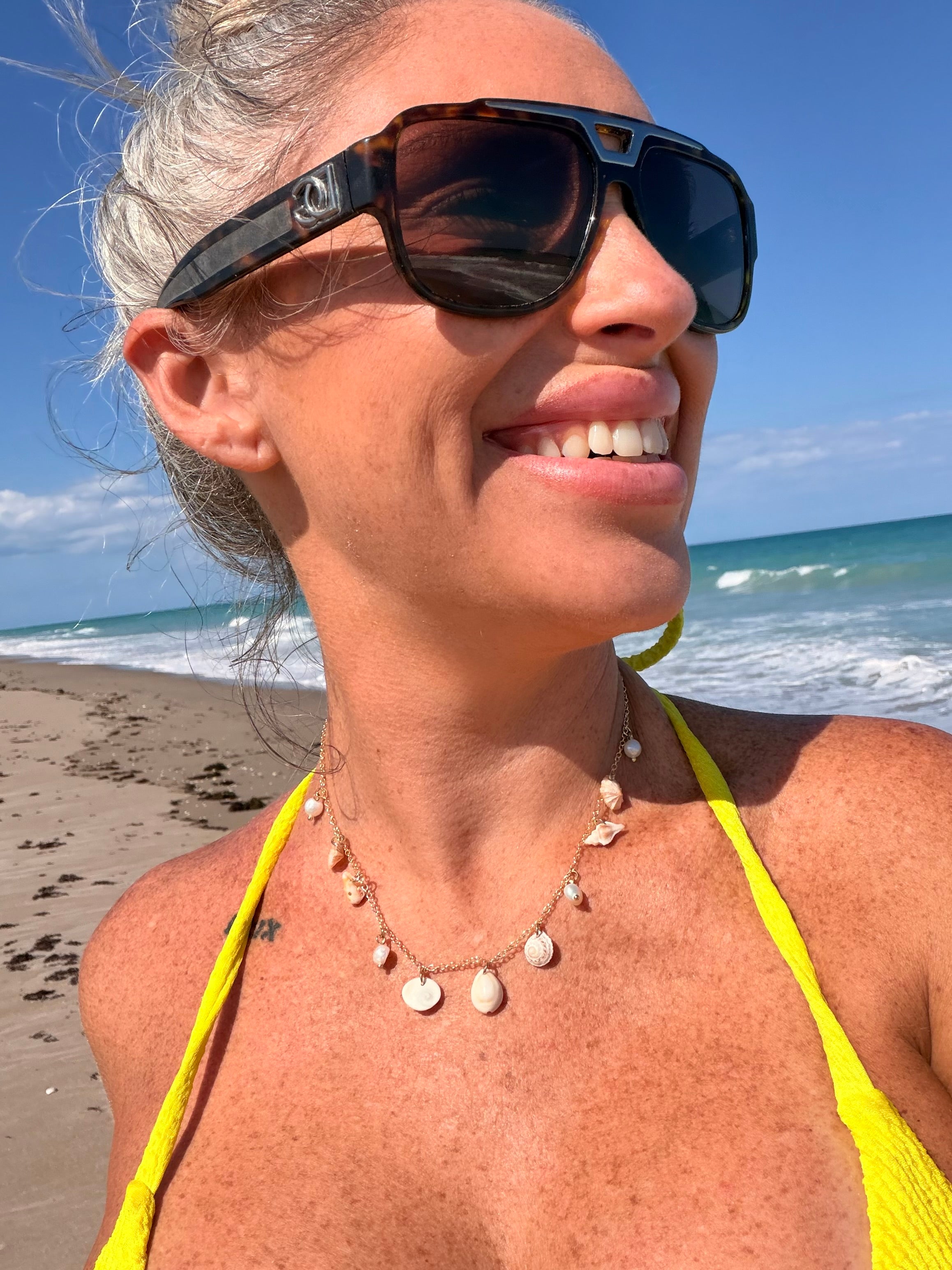 Laurel - Shell And Pearl Necklace - Coastal Beach Ocean Jewelry