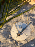 Leila - Gold Filled Shark Tooth Necklace with Pearls | Waterproof Coastal Ocean Jewelry