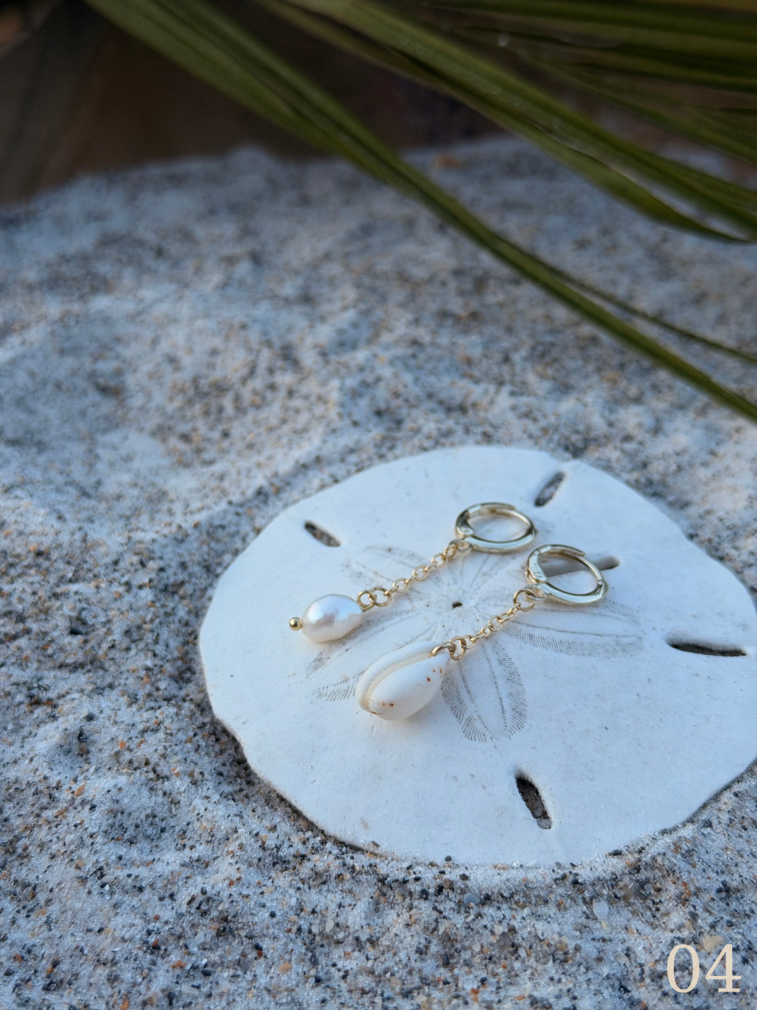 Nami Shoreline Earrings - Coastal Shell & Pearl Beach Jewelry