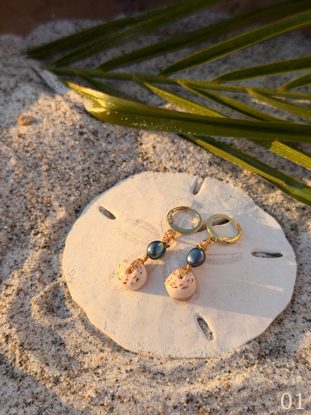 Koa - Puka Shell Earrings - Beachy Coastal Shell Jewelry