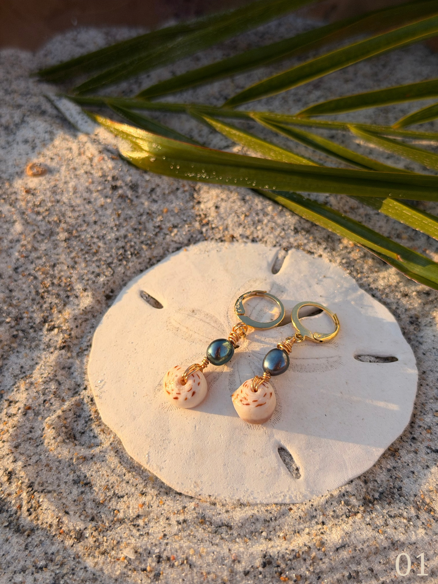 Koa - Puka Shell Earrings - Beachy Coastal Shell Jewelry