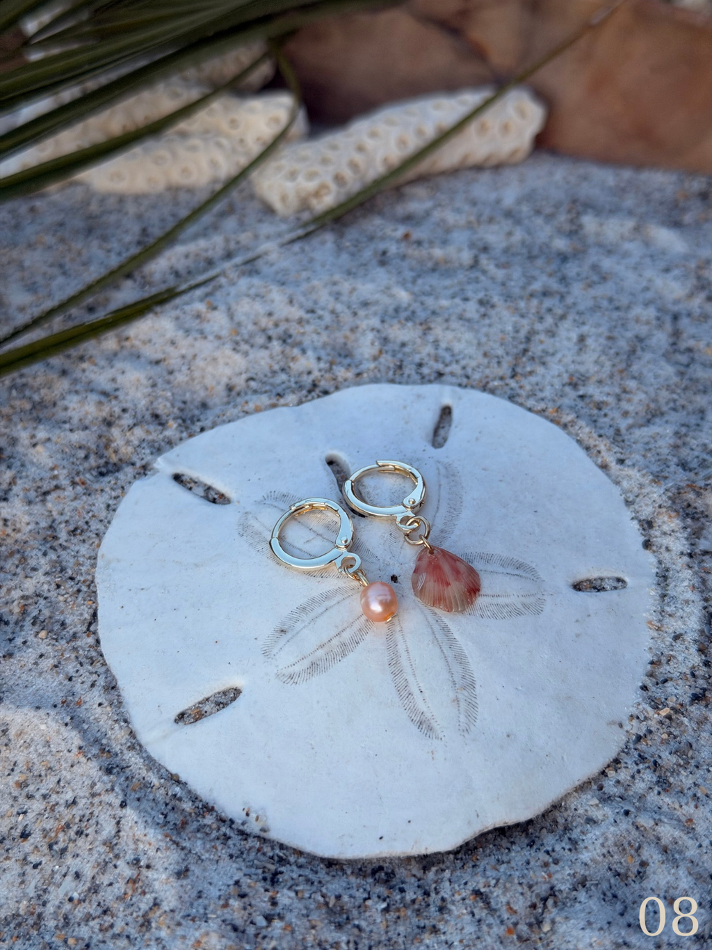 Nami Shoreline Earrings - Coastal Shell & Pearl Beach Jewelry