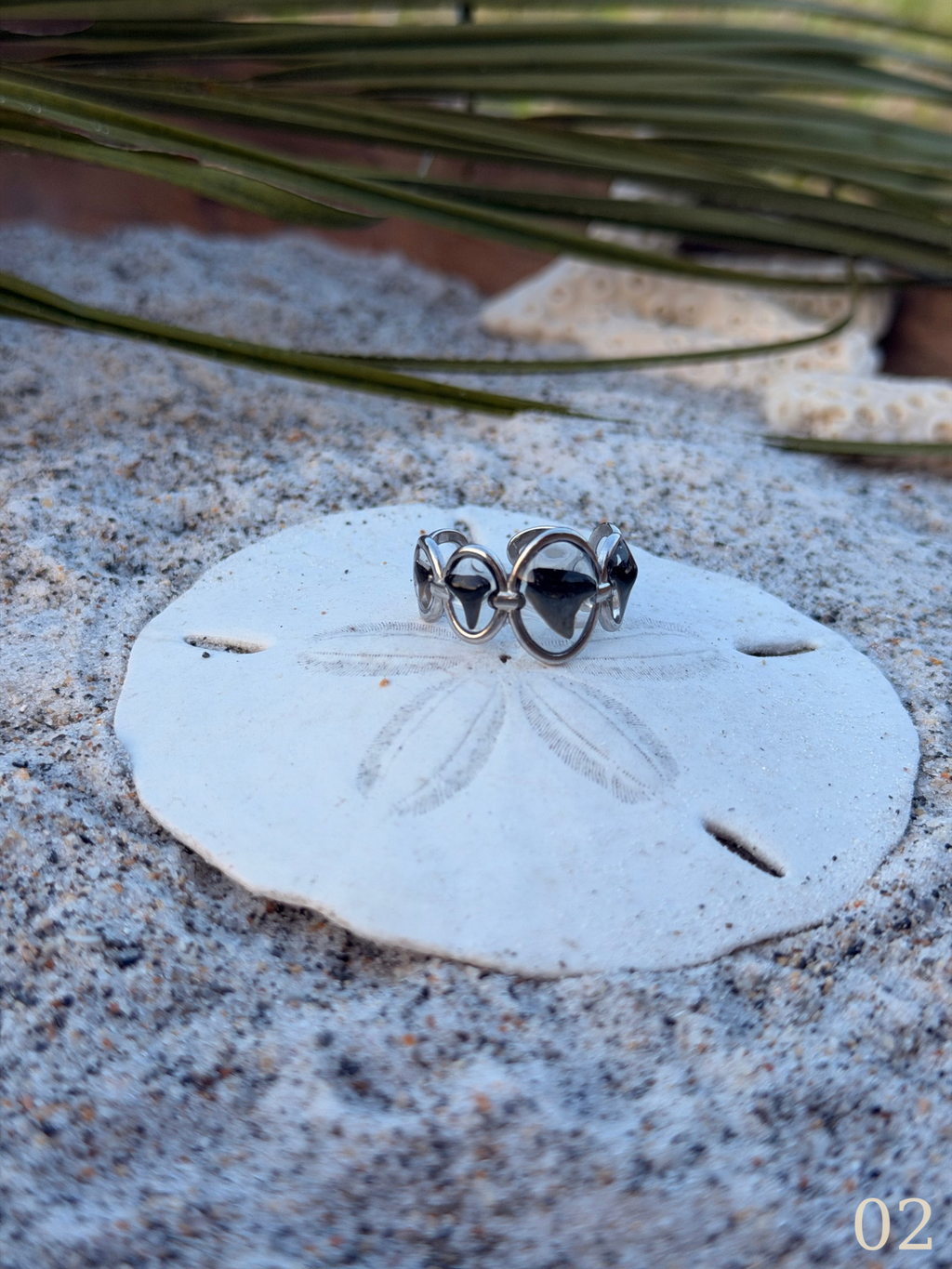 Lola - Shark Tooth Ring - Silver Statement Ring