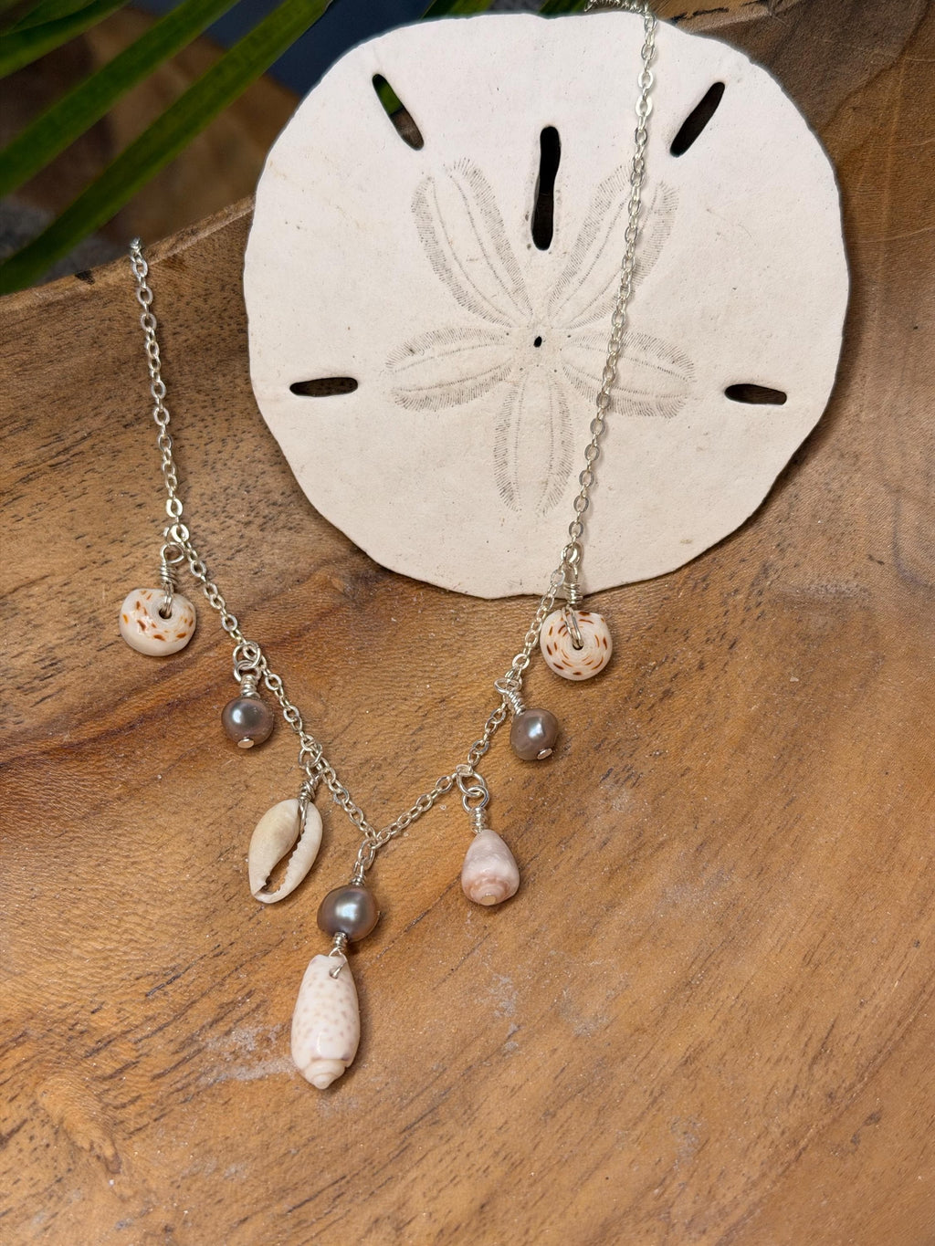 Cala – Low Tide Charm Necklace - Shell & Pearl Coastal Necklace