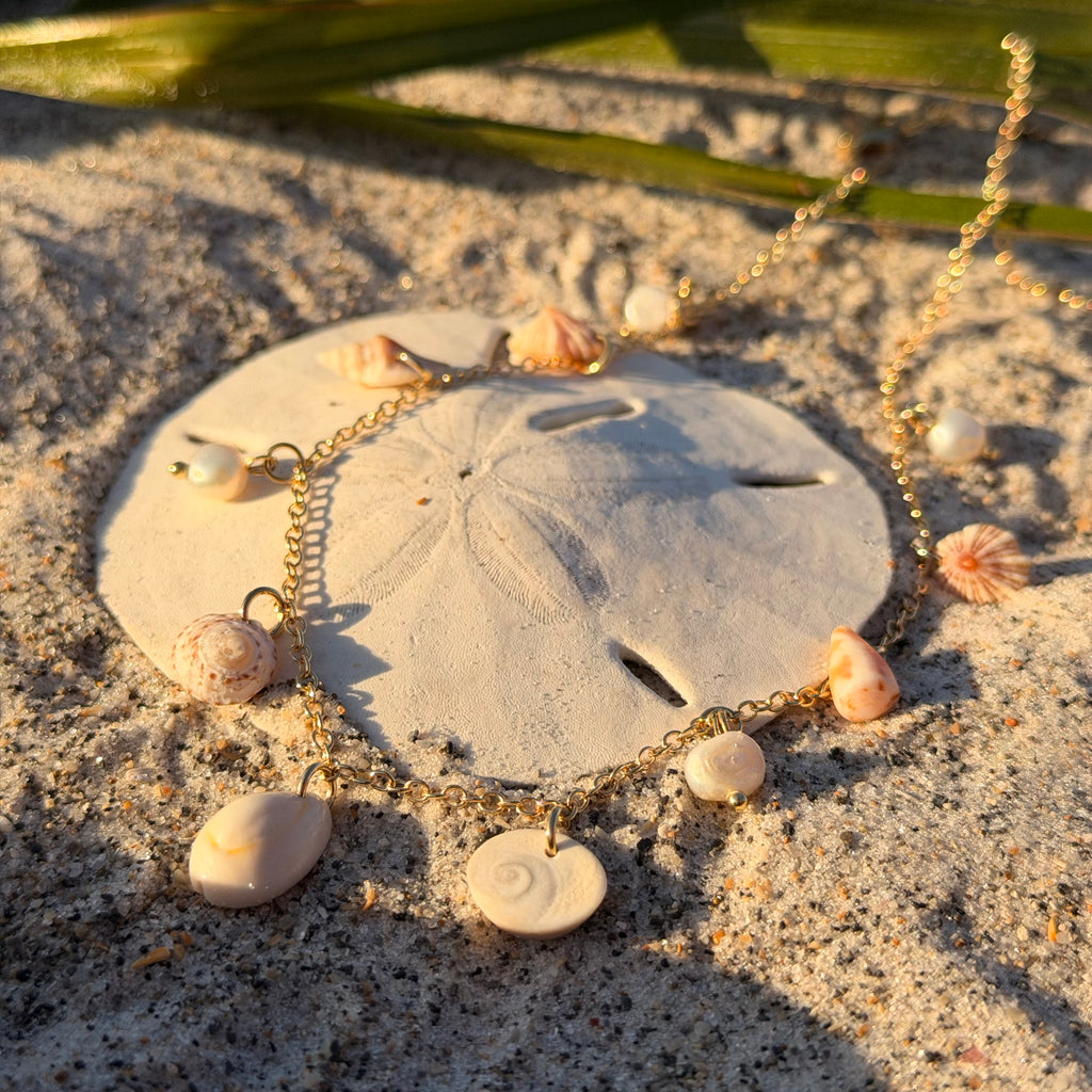 Laurel - Shell And Pearl Necklace - Coastal Beach Ocean Jewelry