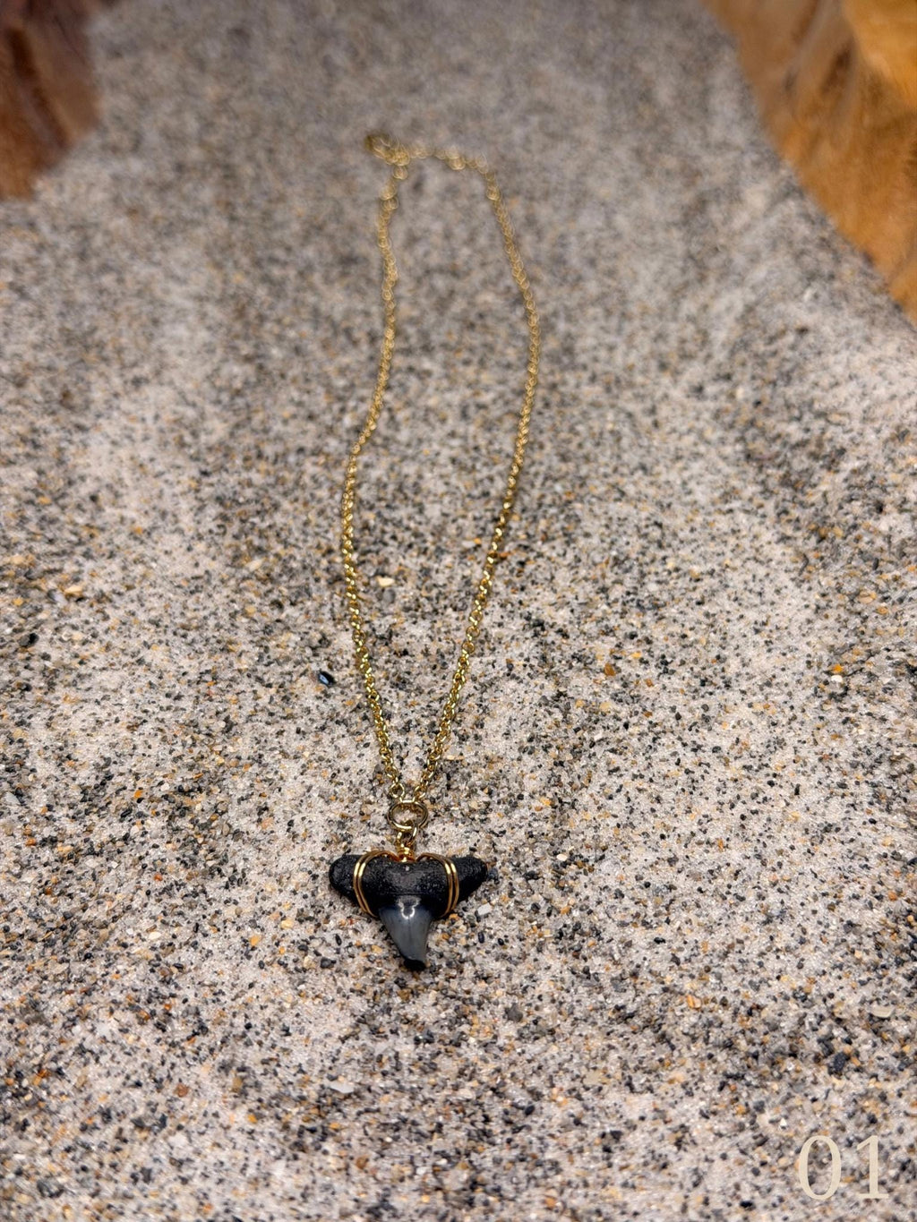 Mara - Shark Tooth Necklace – Coastal Statement Ocean Jewelry