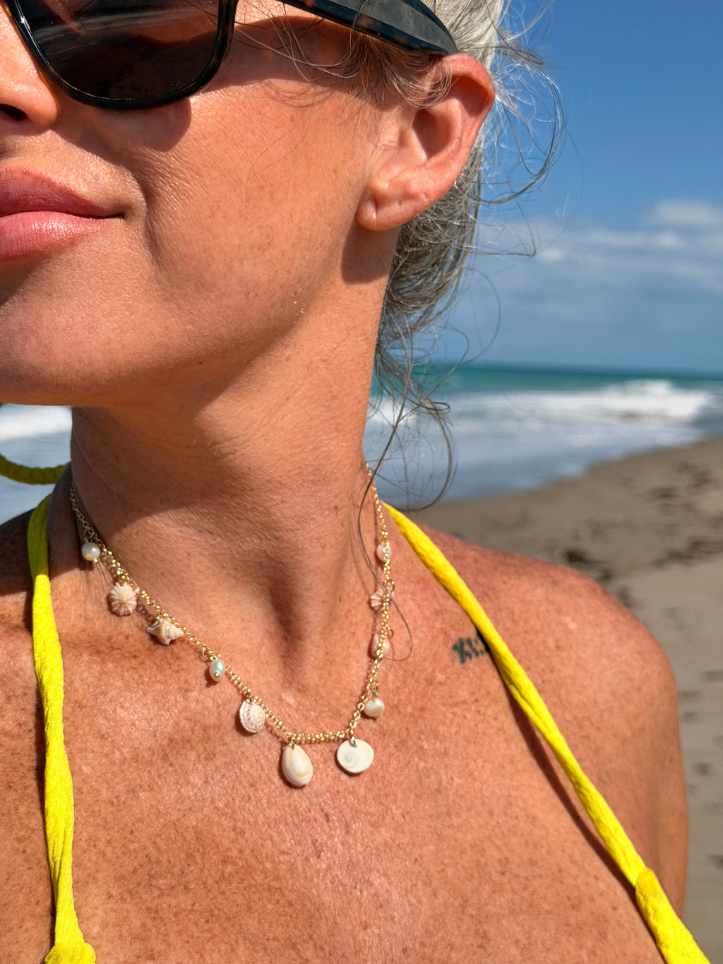 Laurel - Shell And Pearl Necklace - Coastal Beach Ocean Jewelry