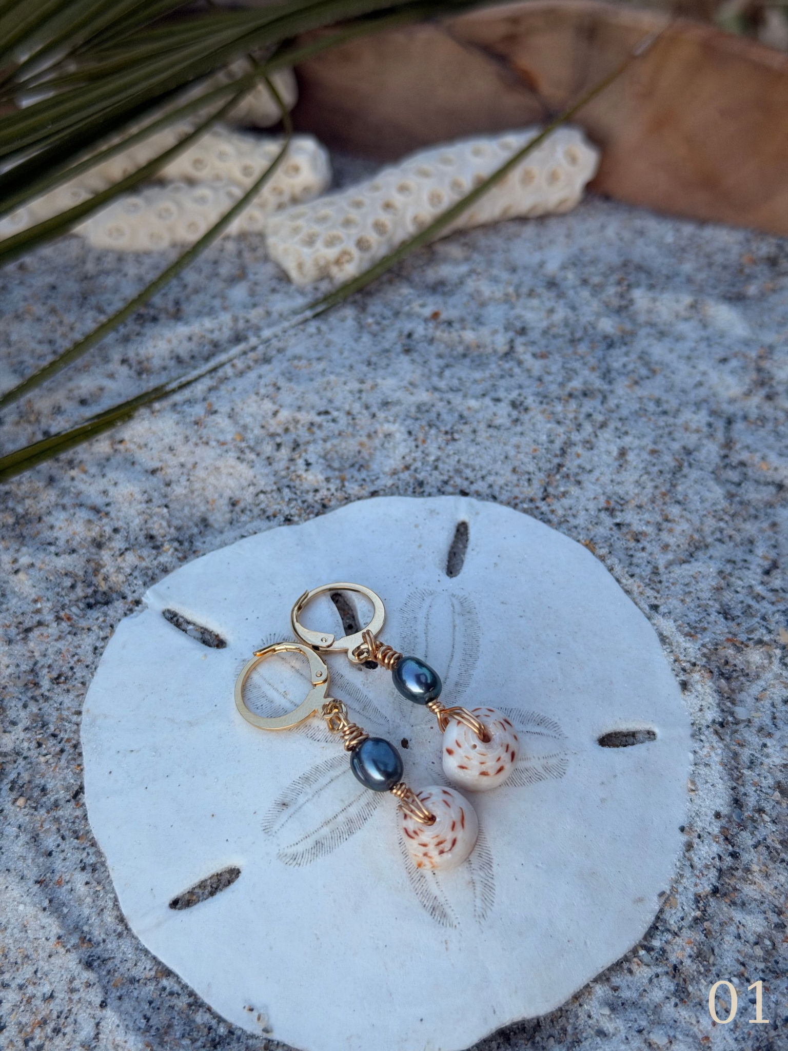 Koa - Puka Shell Earrings - Beachy Coastal Shell Jewelry