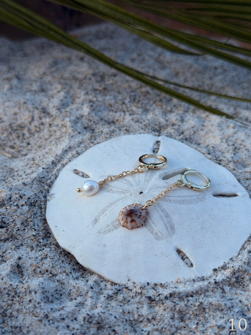 Nami Shoreline Earrings - Coastal Shell & Pearl Beach Jewelry