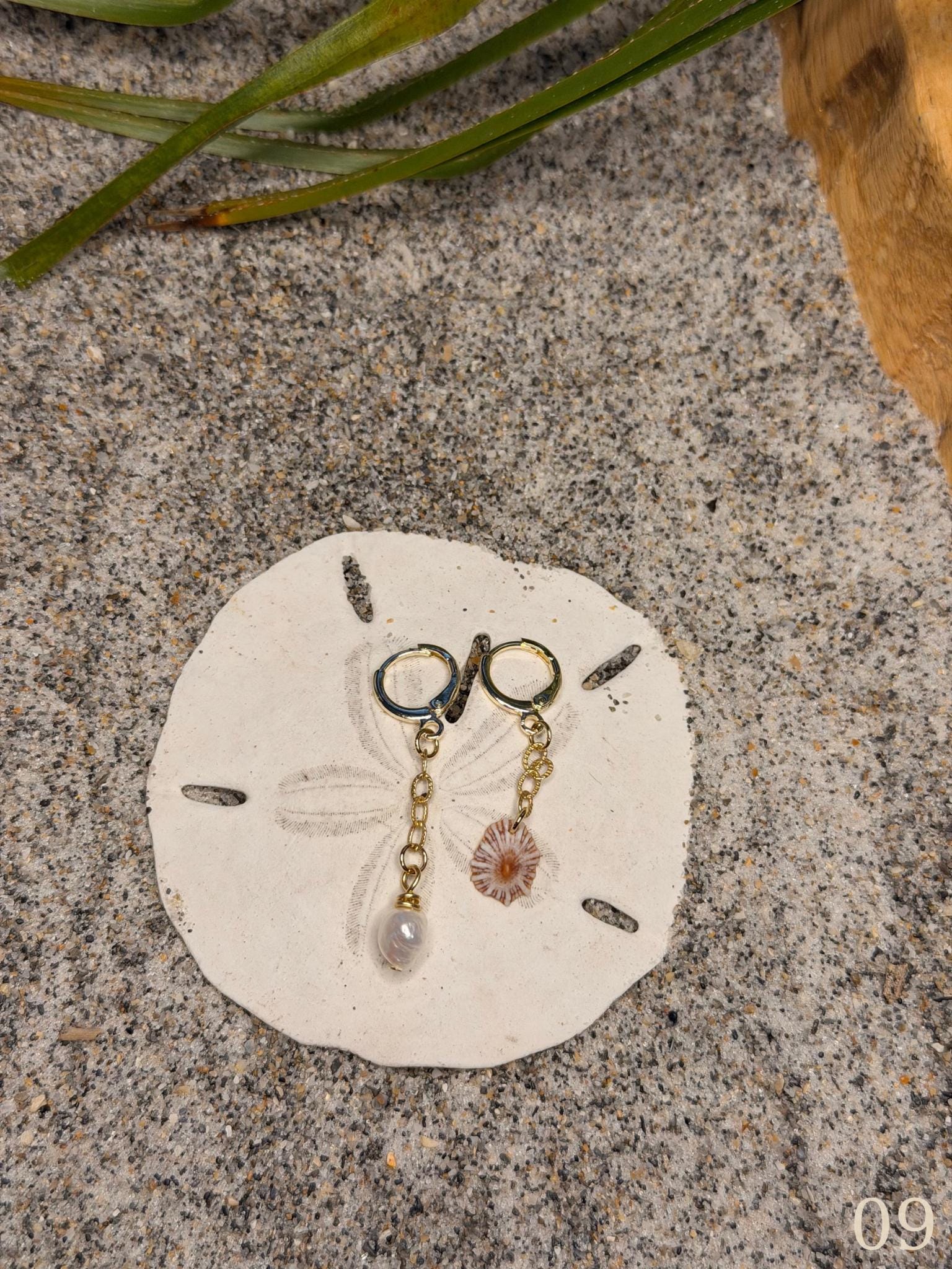 Nami Shoreline Earrings - Coastal Shell & Pearl Beach Jewelry