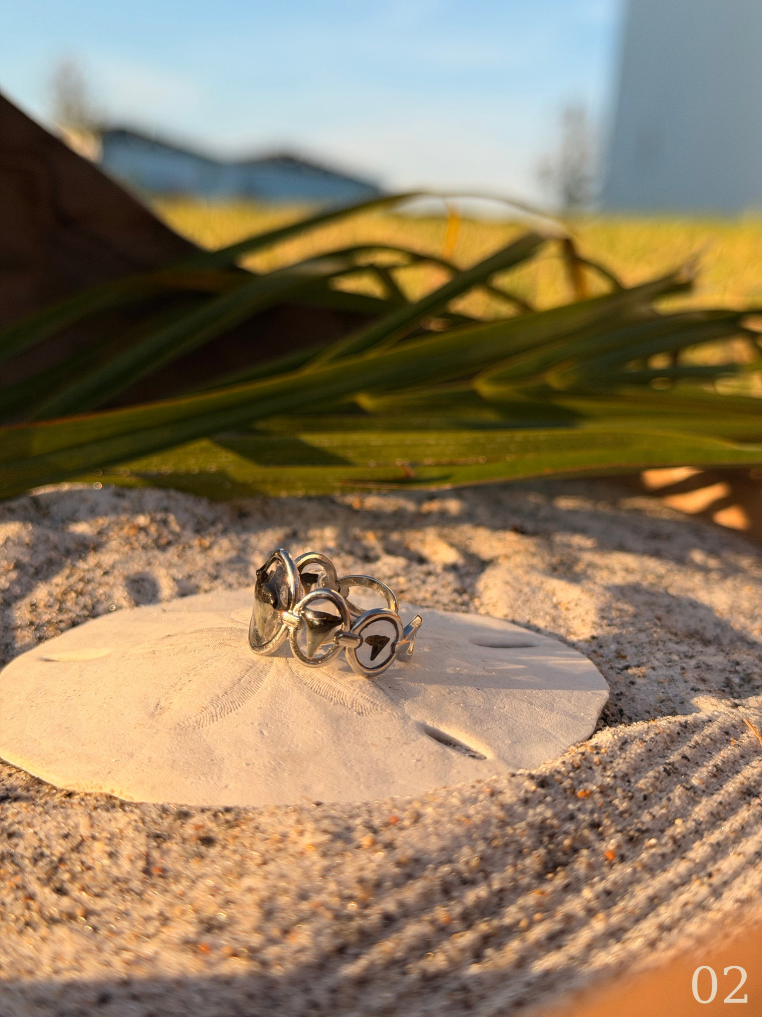 Lola - Shark Tooth Ring - Silver Statement Ring