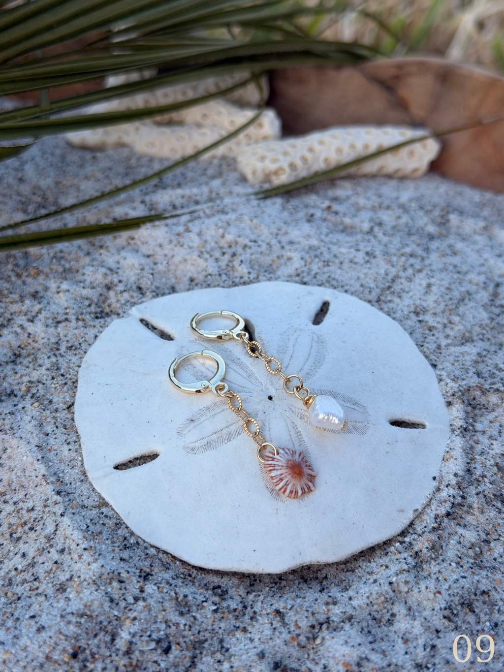 Nami Shoreline Earrings - Coastal Shell & Pearl Beach Jewelry