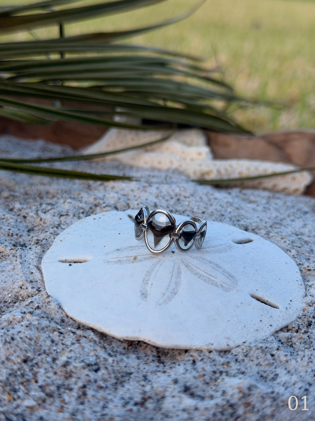 Lola - Shark Tooth Ring - Silver Statement Ring