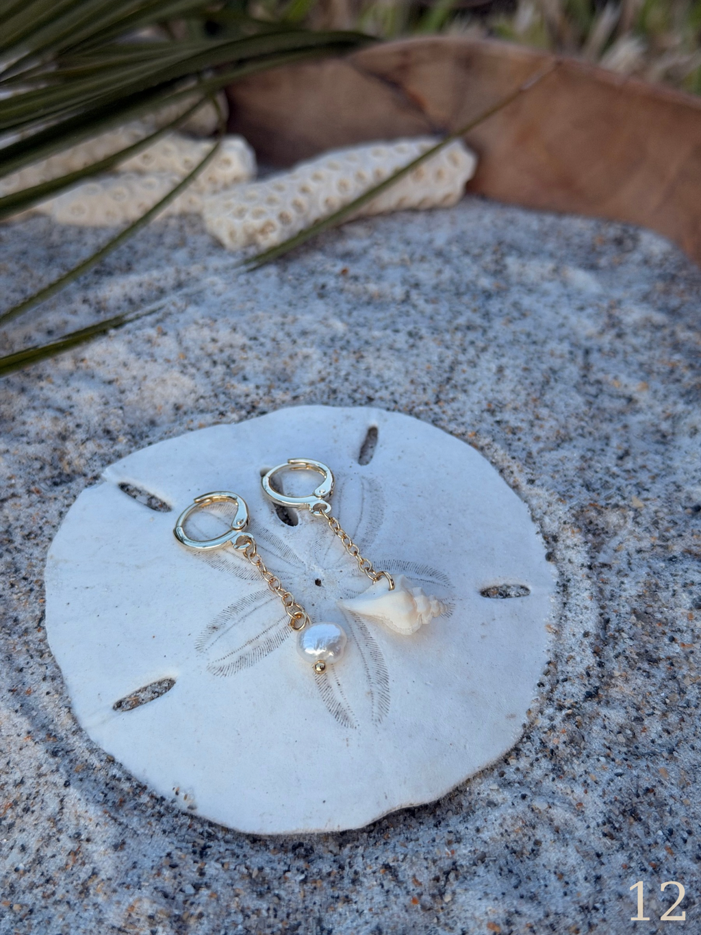 Nami Shoreline Earrings - Coastal Shell & Pearl Beach Jewelry