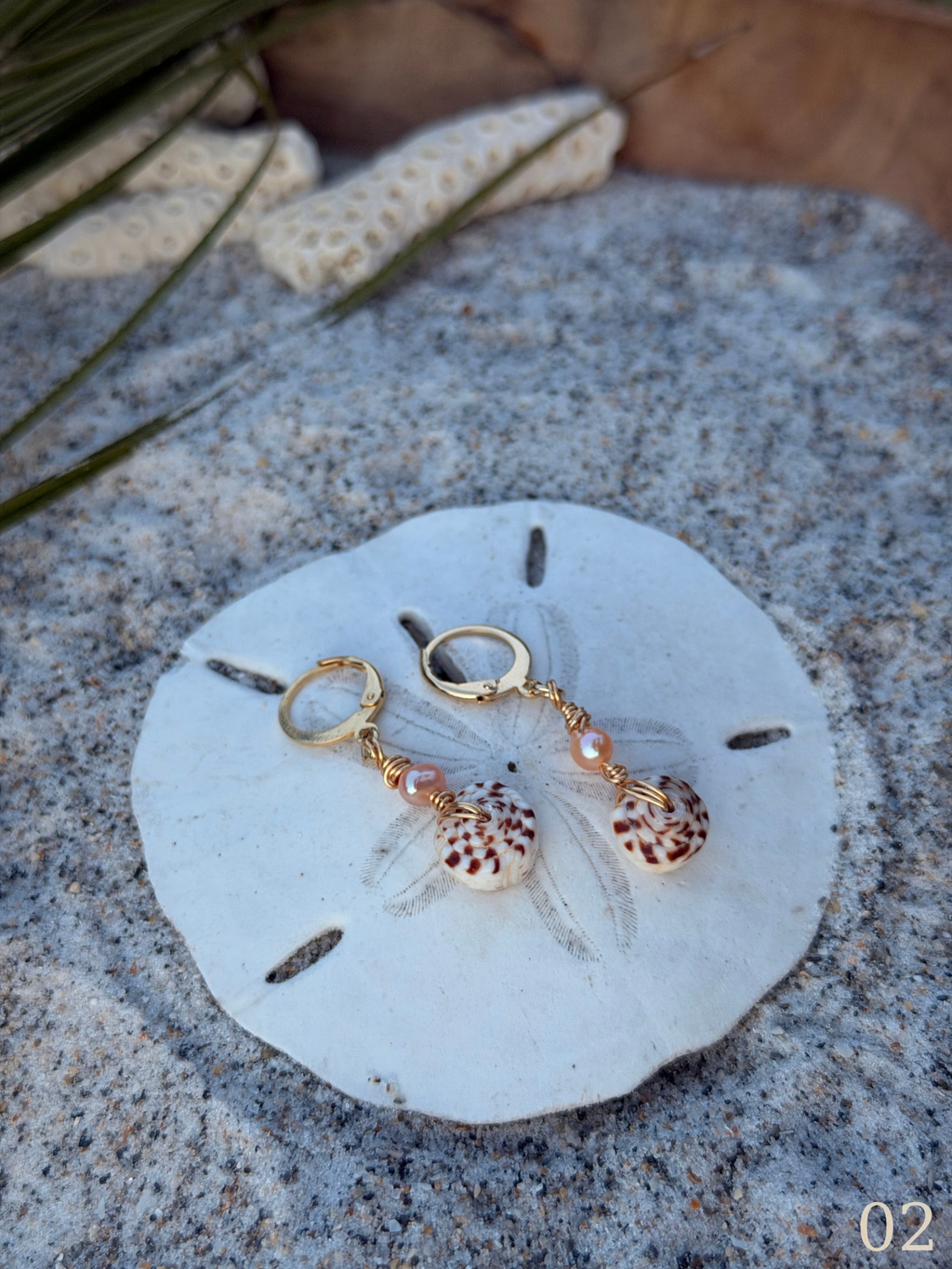 Koa - Puka Shell Earrings - Beachy Coastal Shell Jewelry