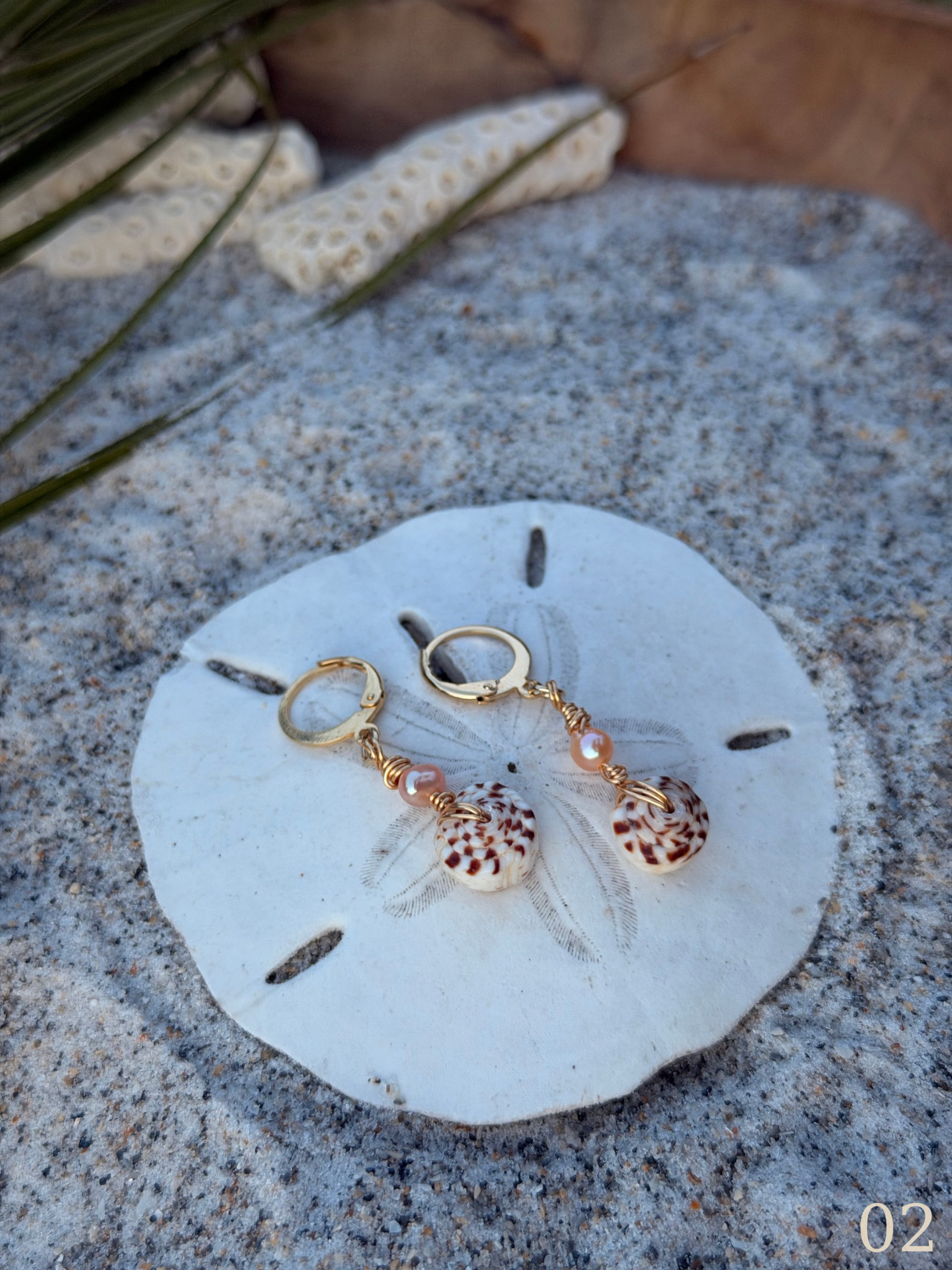 Koa - Puka Shell Earrings - Beachy Coastal Shell Jewelry