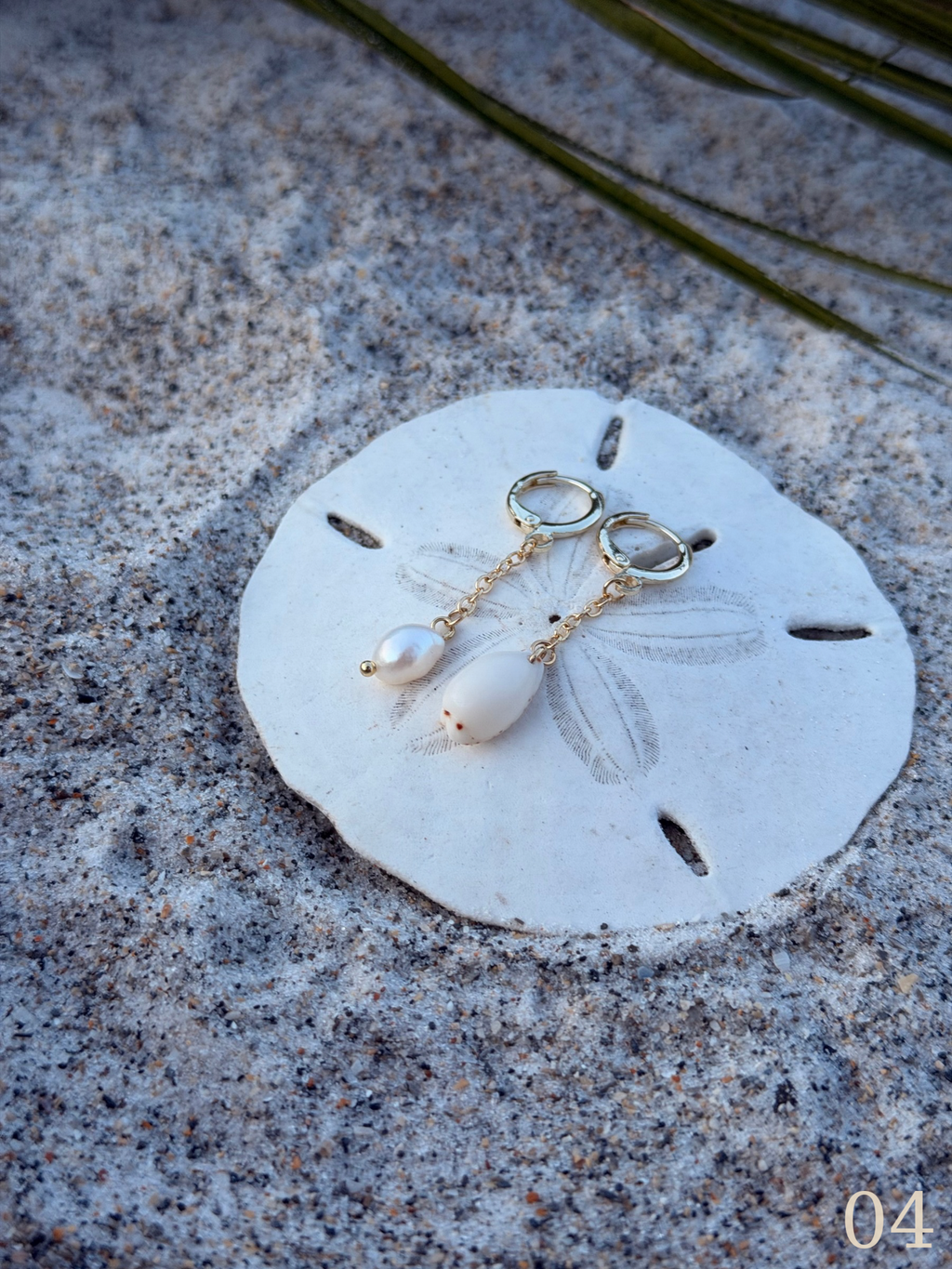 Nami Shoreline Earrings - Coastal Shell & Pearl Beach Jewelry