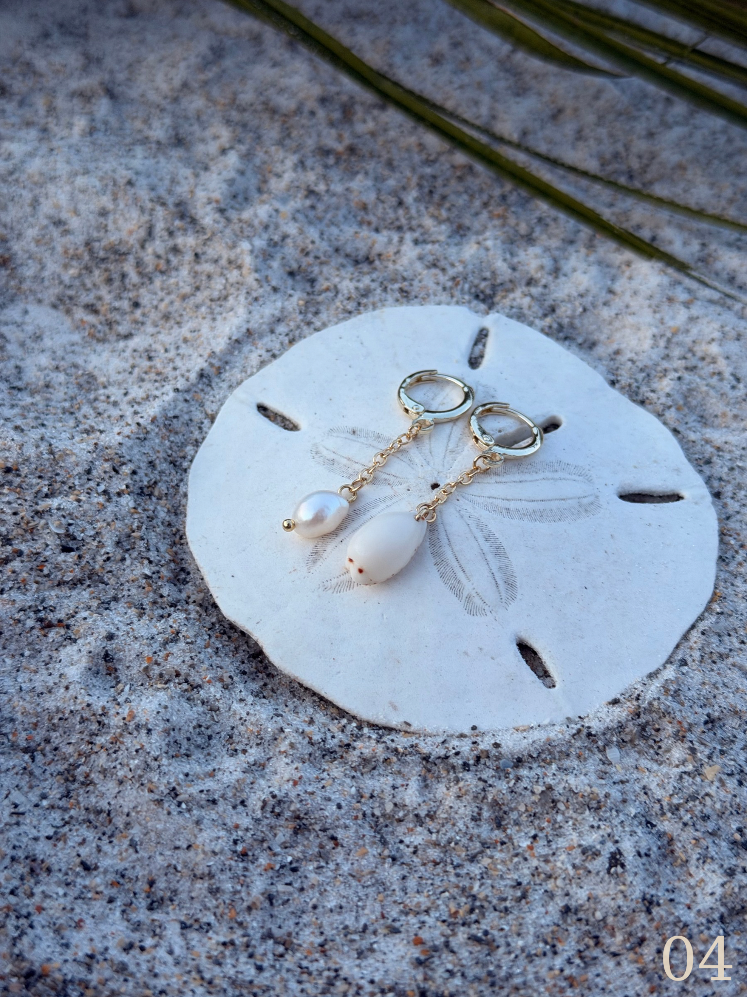 Nami Shoreline Earrings - Coastal Shell & Pearl Beach Jewelry