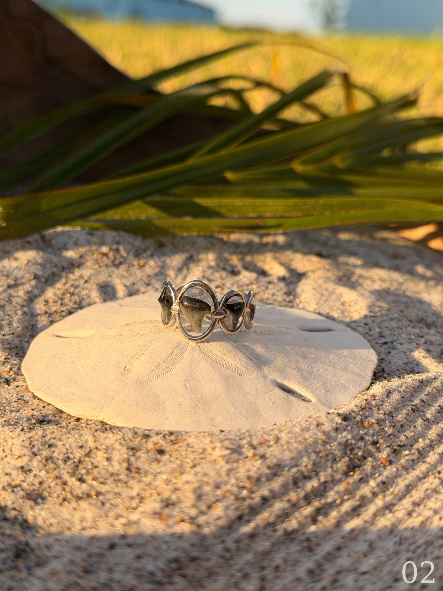 Lola - Shark Tooth Ring - Silver Statement Ring
