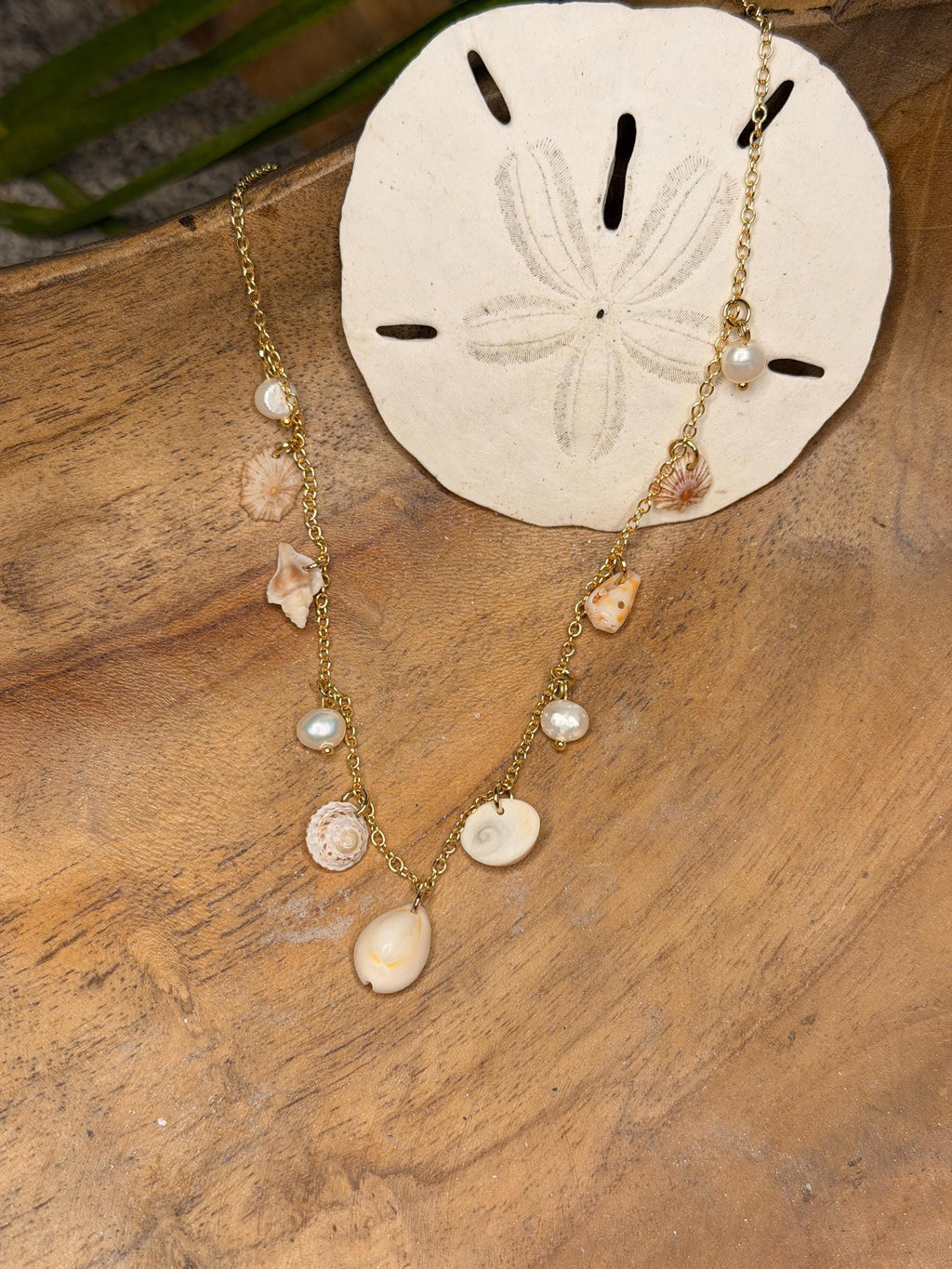 Laurel - Shell And Pearl Necklace - Coastal Beach Ocean Jewelry