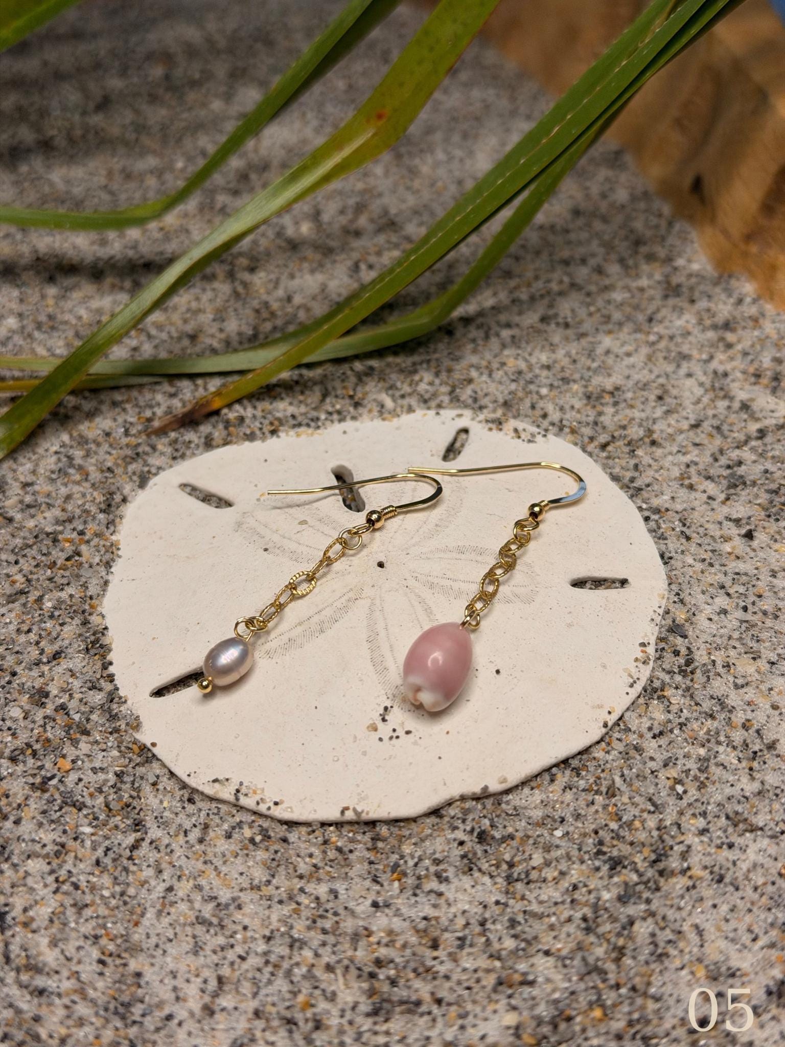 Nami Earrings – Minimal Coastal Ocean Dainty Hoops