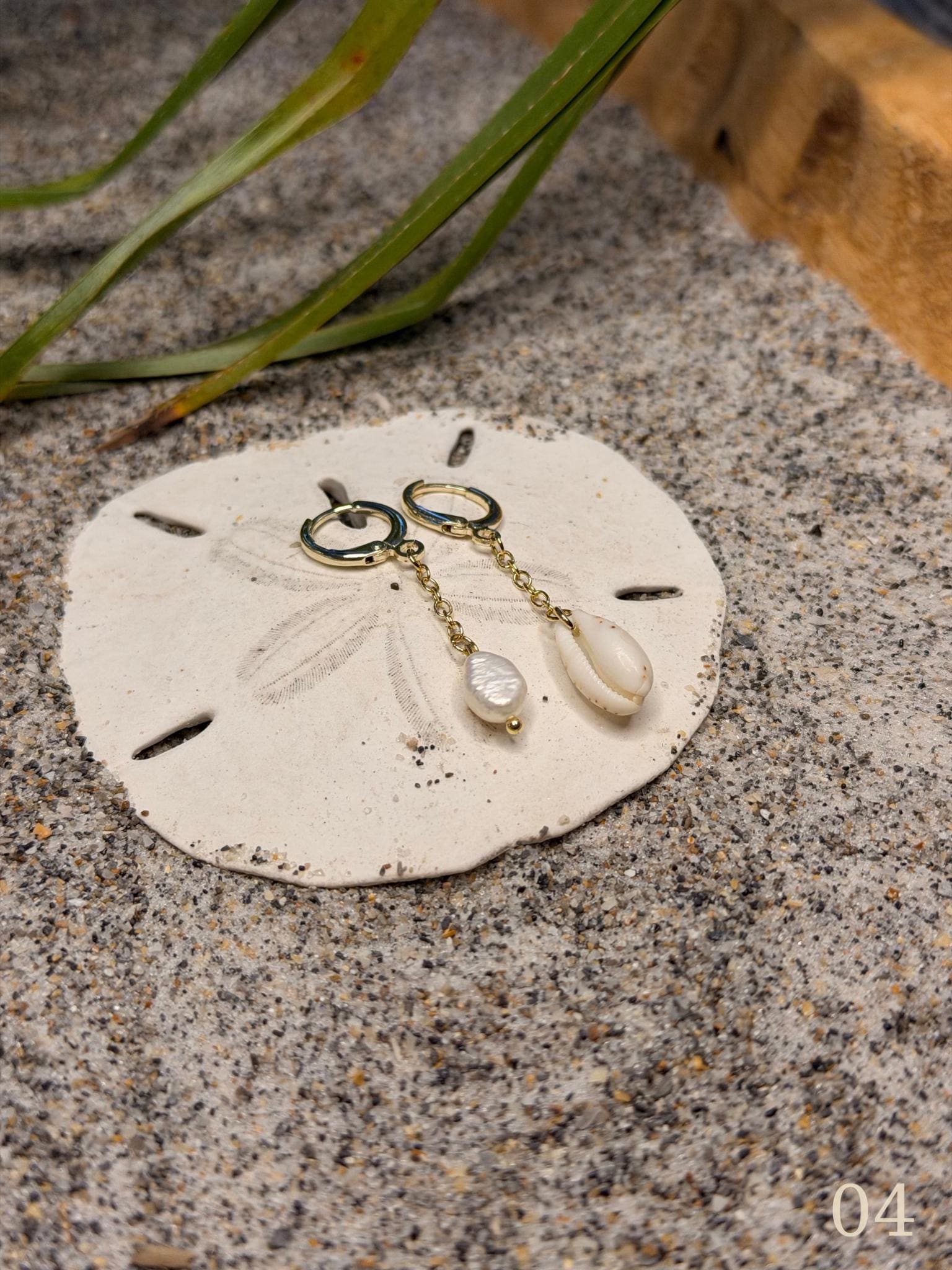 Nami Shoreline Earrings - Coastal Shell & Pearl Beach Jewelry
